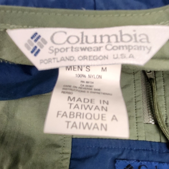 Vintage Columbia 100% Nylon Pullover Windbreaker With Front Pocket. - Picture 4 of 6
